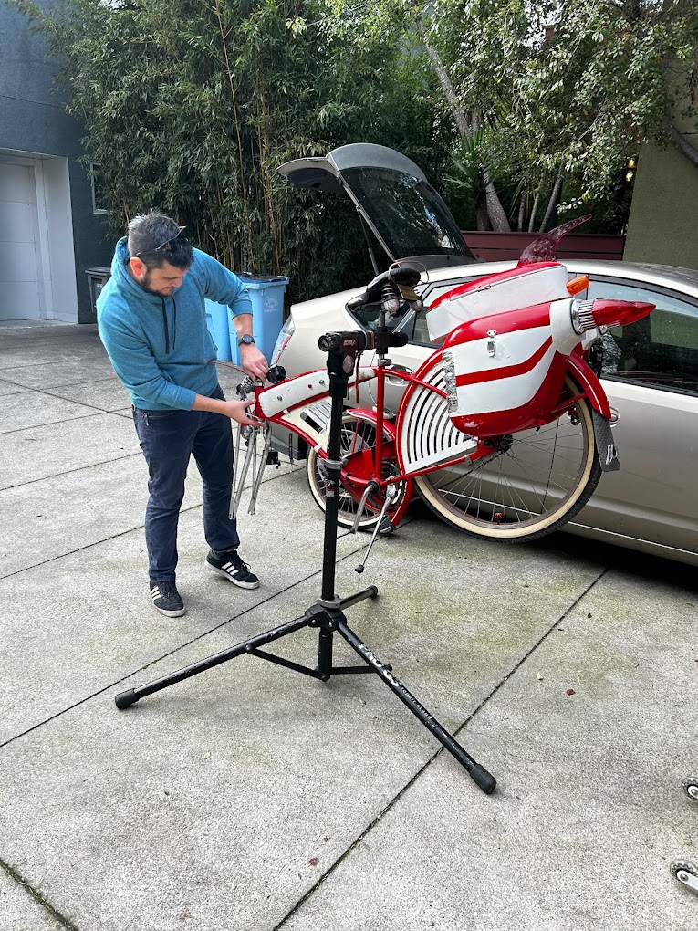 Jake In Action Fixing A Bike